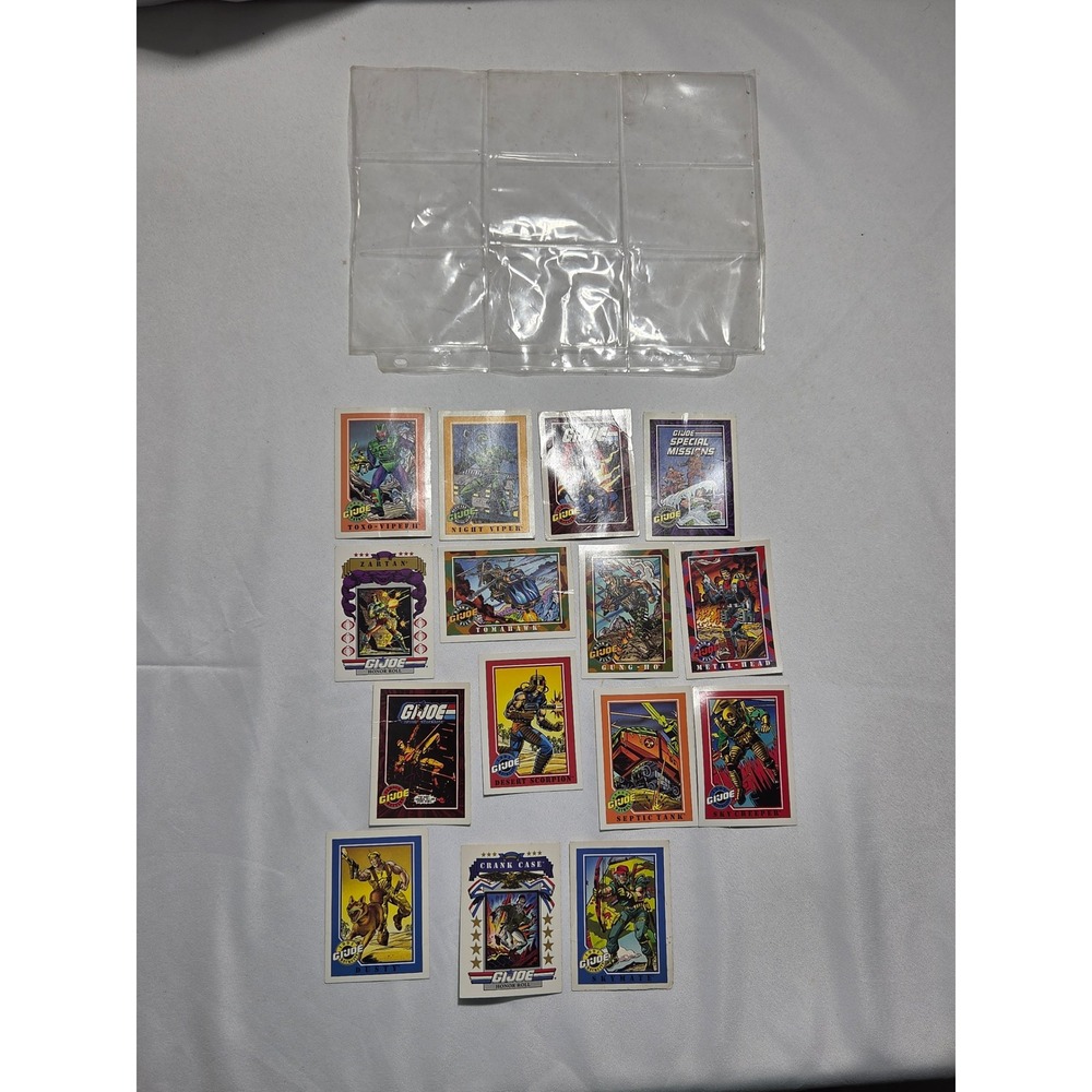 Vintage 1991 GI Joe Trading‎ Cards Lot 15 Zartan Dusty Gung-Ho Hasbro 90s Set